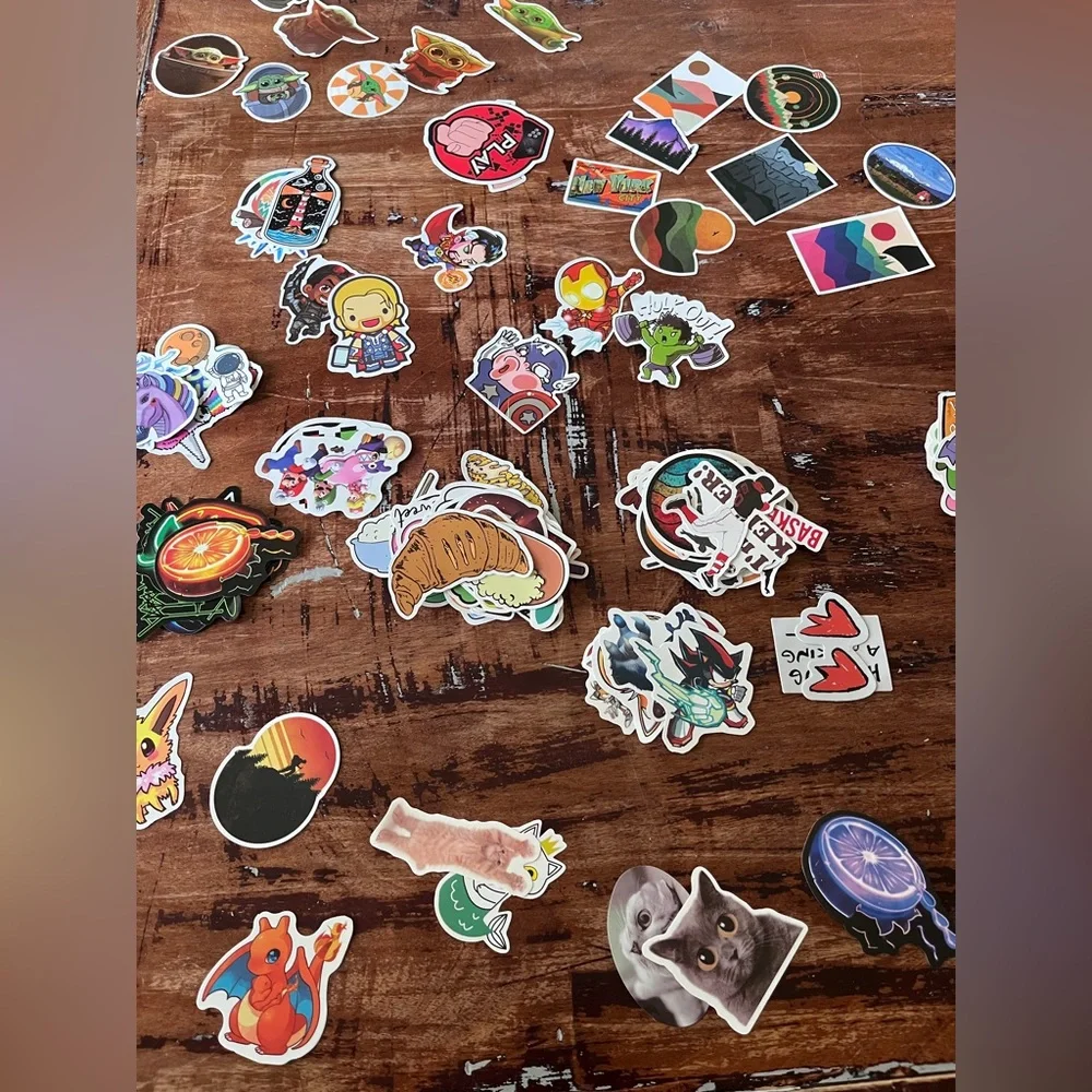 Lot of 100+ Vinyl Stickers